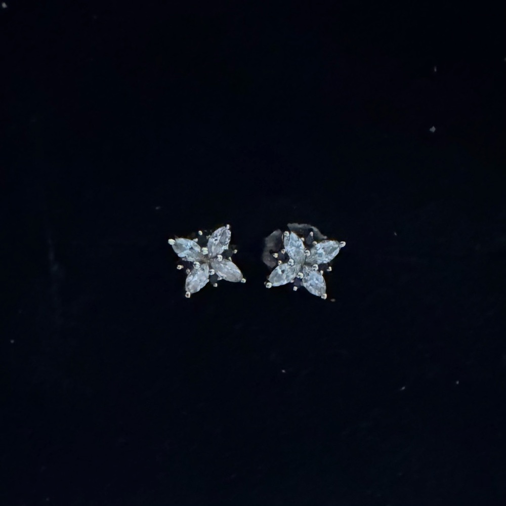 Fiat Lux White and Black Diamond earrings with yellow gold
